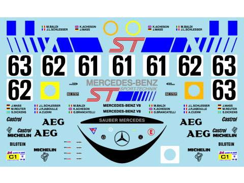 Museum collection D820 1/24 Mercedes C9 Sauber 89 Le Mans & Suzuka (Tamiya) 【メール便可】