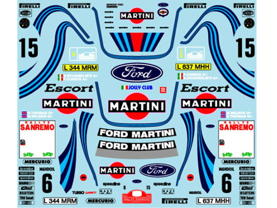 Museum collection D846 1/24 Ford Escort 94 Sanremo (Tamiya) 【メール便可】