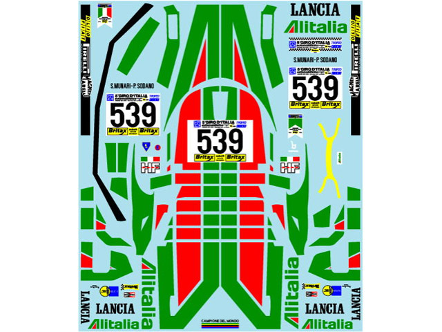 Museum collection D952 1/24 Lancia Stratos Turbo Alitalia (Tamiya) 【メール便可】