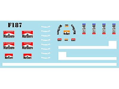 Museum collection D964 1/43 Ferrari F187 Logo (Looksmart) 【メール便可】