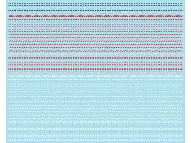 Museum collection D995 1/8,1/12 Stitch Decal 【メール便可】