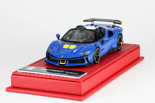 BBR Deluxe C286ADL 1/43 Ferrari SF90XX Spider Azzurro Dino (Red  