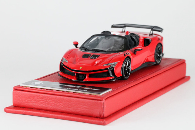 新品　未使用　フェラーリ　レザー小物 BBR Deluxe C286BDL 1/43 Ferrari SF90XX Spider Rosso Corsa