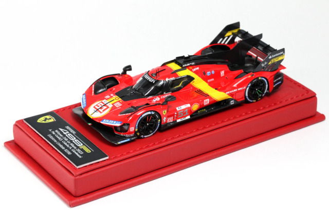 BBR Deluxe C287ADL Ferrari 499P Le Mans 2023 n.51 Winner (Red Leather Base) Limited 90pcs