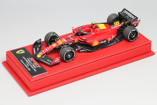 BBR Deluxe C290BDL Ferrari SF-23 Italy GP Monza C.Sainz (Red Leather Base) Limited 60pcs