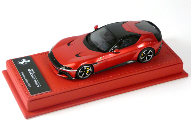 BBR Deluxe C299FDL 1/43 Ferrari 12 Cilindri Coupe Rosso Imola (Red Leather Base) Limited 75pcs
