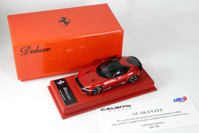 BBR Deluxe C299FDL 1/43 Ferrari 12 Cilindri Coupe Rosso Imola (Red