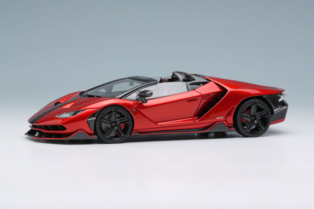 EIDOLON EM406F Lamborghini Centenario Roadster LP770-4 2016 Rosso Efesto / Black Stripe Limited 60pcs