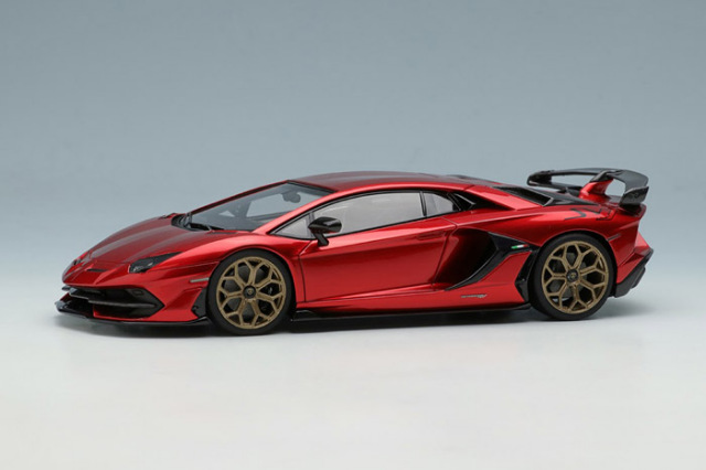 EIDOLON EM438C Lamborghini Aventador SVJ 2018 (Leirion Wheel) Candy Red (Style Package) Limited 100pcs