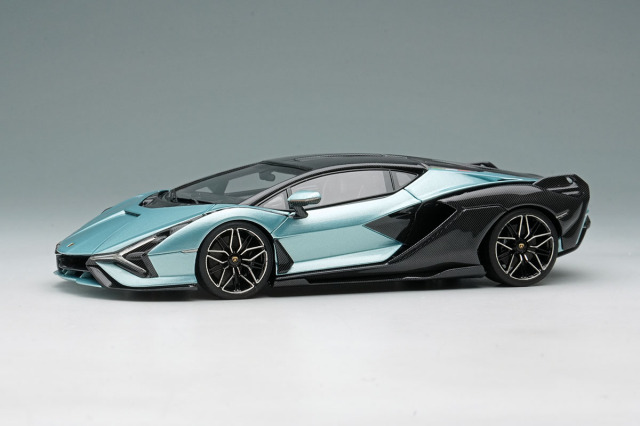** 予約商品 ** EIDOLON EM533I 1/43 Lamborghini Sian FKP37 2019 Azzuro Thetys / Exposed Carbon Limited 50pcs