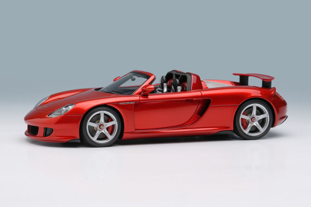 【お取り寄せ商品】 EIDOLON EM567D Porsche Carrera GT 2004 (Rear Wing Up) Candy Red Limited 80pcs