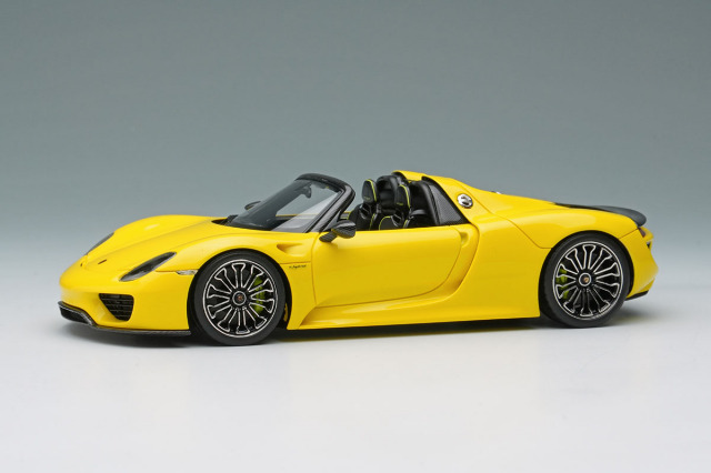 1/43　ポルシェ918　スパイダー　2013　黄色 Spark 1:43 2013黄色に建てポルシェ918スパイダー S4198 モデル