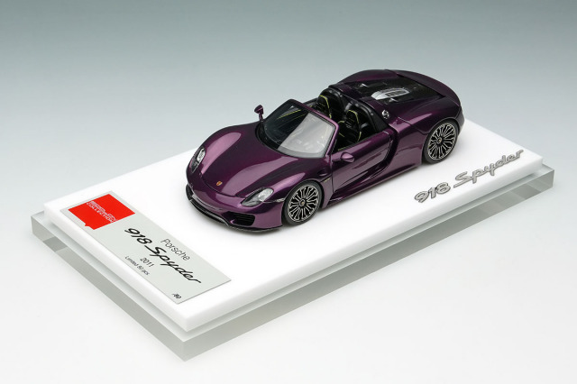 アイドロン 1/43 ポルシェ 918 スパイダー 2011 ピンク アイドロン EM568I ポルシェ 918 スパイダー 2011 ヴィオラ