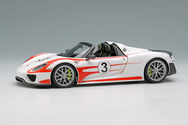 【お取り寄せ商品】 EIDOLON EM569F Porsche 918 Spyder weissach Package 2011 White / Red Stripe