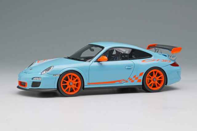 EIDOLON EM603C Porsche 911(997.2) GT3 RS 2010 Gulf Blue / Orange Stripe Limited 80pcs