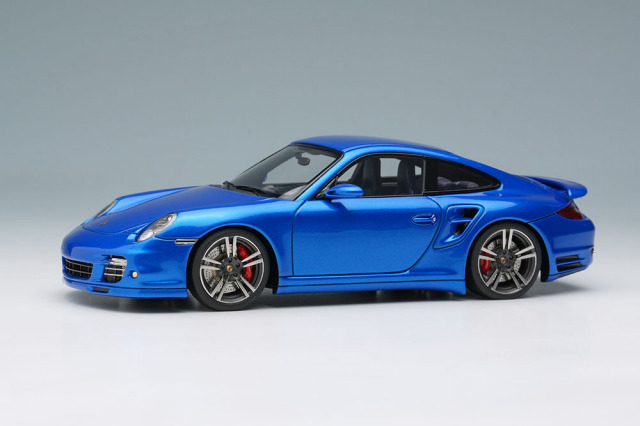 EIDOLON EM619C Porsche 911 (997.2) Turbo 2010 Aquua Blue Metallic Limited 50pcs