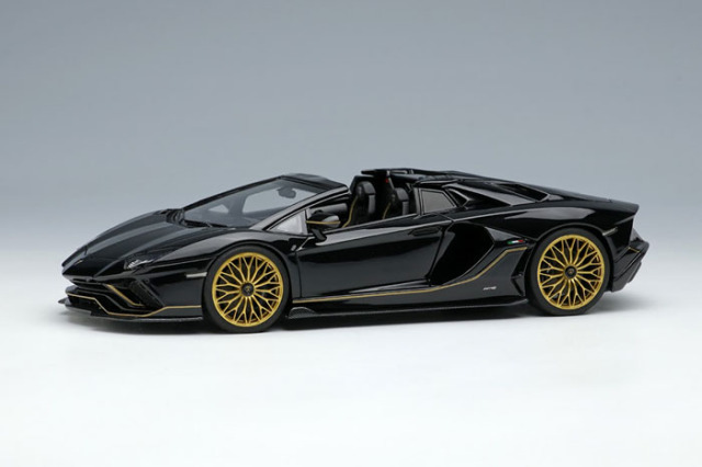 【お取り寄せ商品】 EIDOLON EM637E Lamborghini Aventador LP780-4 Ultimae Roadster 2021 (Dianthus Wheel) Black Limited 60pcs