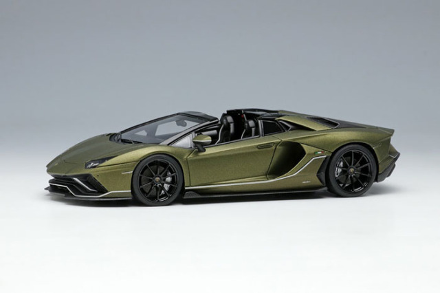 【お取り寄せ商品】 EIDOLON EM638A Lamborghini Aventador LP780-4 Ultimae Roadster 2021 Verde Gea / Verde Gea Scuro Limited 100pcs