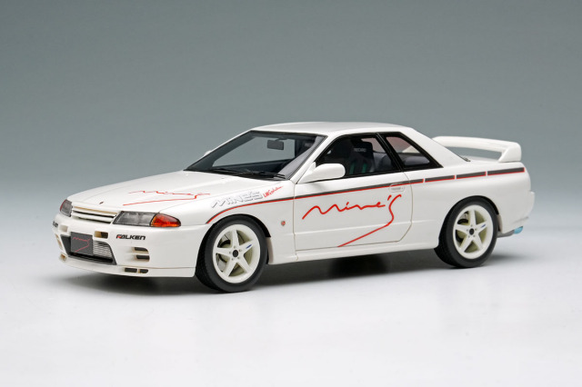 1/18 ニッサン スカイライン GT-R Mine’s R32 IG0672 1/18 Nissan Skyline GT-R Mine's (R32) White | LINE UP