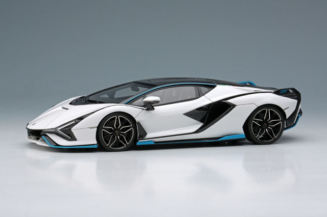 EIDOLON EM675A Lamborghini Sian FKP37 2019 with Stripe White / Visible Carbon Limited 100pcs