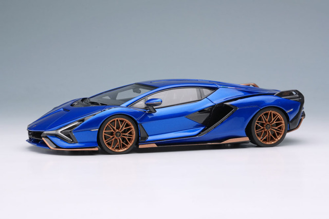 【お取り寄せ商品】 EIDOLON EM675B Lamborghini Sian FKP37 2019 with Stripe Blue Sideris Limited 60pcs