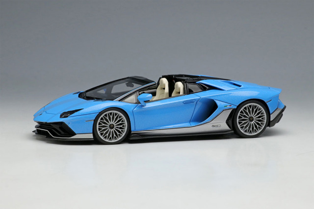 EIDOLON EM701 Lamborghini Aventador LP780-4 Ultimae Roadster Tributo Miura Roadster 2022 Azzurro Flake Limited 180pcs