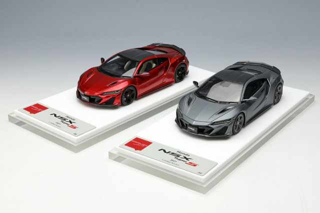 ミニカー　1/43 Honda NSX Type S with Rear Spoiler 2021(カーボンマットグレーメタリック) [EM707A] Amazon | メイクアップ(Make up) EIDOLON 1/43 ホンダ NSX Type