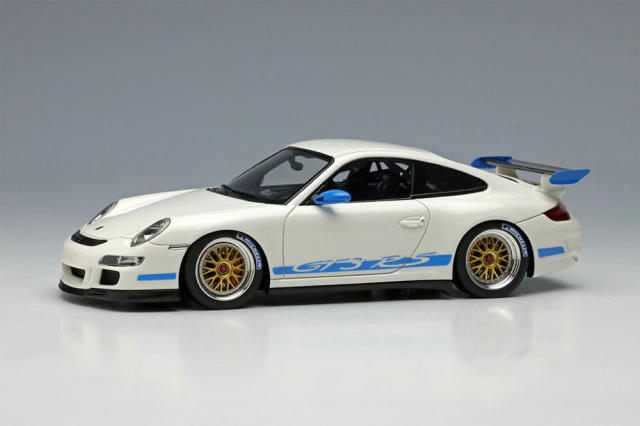 EIDOLON EM711C Porsche 911 (997) GT3 RS (BBS LM Wheel) White / Blue Livery Limited 60pcs