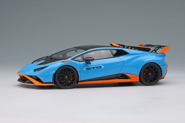 ** 予約商品 ** EIDOLON EM737A Lamborghini Huracan STO 2021 Blu Laufey / Orange