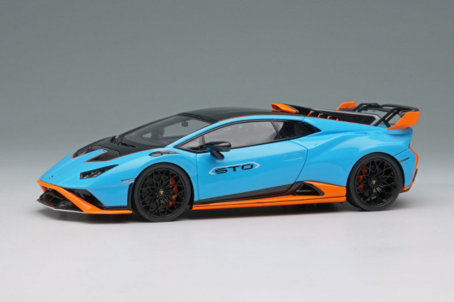EIDOLON EM737A Lamborghini Huracan STO 2021 Blu Laufey / Orange