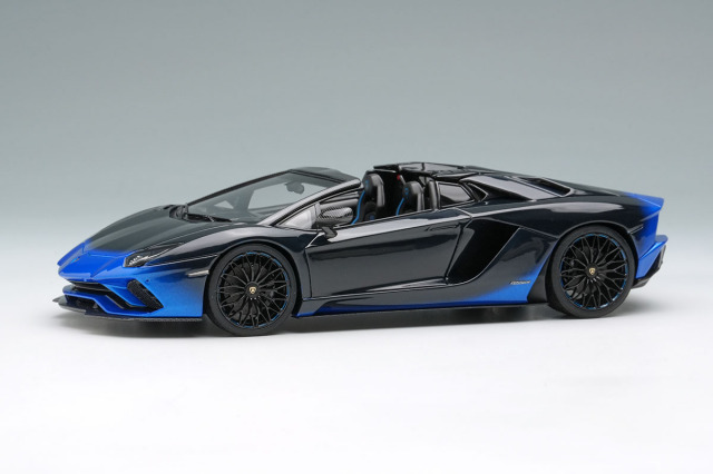EIDOLON EM767A Lamborghini Aventador S Roadster 50th Anniversary Japan 2018 Blu Nethuns /Black Gradation Limited 100pcs