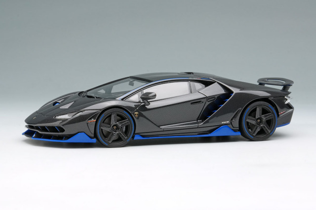 ** 予約商品 ** EIDOLON EM780F Lamborghini Centenario LP770-4 2016 (Rear wing up) Visible Carbon / Blue Stripe Limited 80pcs