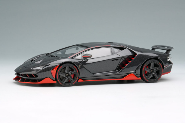 ** 予約商品 ** EIDOLON EM780G Lamborghini Centenario LP770-4 2016 (Rear wing up) Visible Carbon / Red Stripe Limited 80pcs