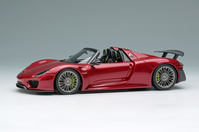 【お取り寄せ商品】 EIDOLON EM812E Porsche 918 Spyder weissach Package Rear Wing Up Area Red Metallic Limited 80pcs