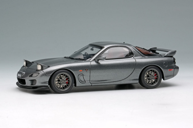 EIDOLON EM817A Mazda RX-7 FD3S Spirit R TypeA 2002 (Head Lamp open) Titanium Gray Metallic Limited 120pcs