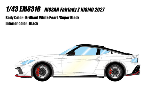 ** 予約商品 ** EIDOLON EM831B Nissan Fairlady Z NISMO 2027 Brilliant White Pearl / Super Black