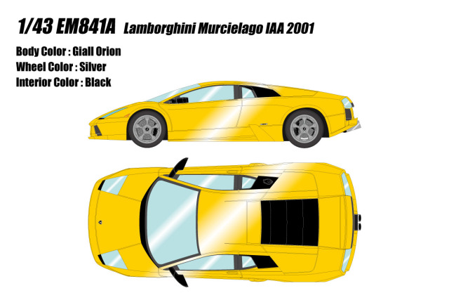 ** 予約商品 ** EIDOLON EM841A Lamborghini Murcielago IAA 2001 Giallo Orion