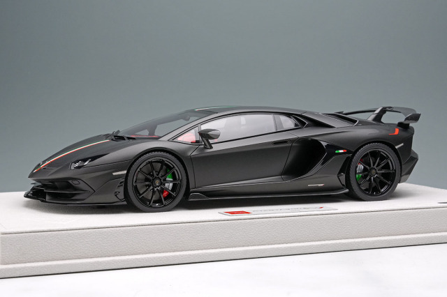 EIDOLON EML026H 1/18 Lamborghini Aventador SVJ 2018 (Nireo wheel) Matte Dark Gray /Italian stripe Limited 80pcs