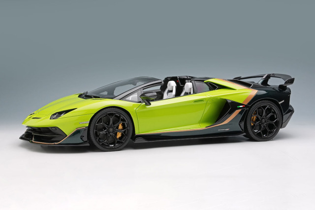 ** 予約商品 ** EIDOLON EML079E 1/18 Lamborghini Aventador SVJ Roadster 2020 Verde Scandal / Verde Hydra Limited 70pcs