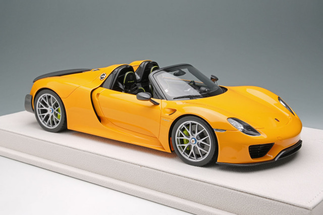 EIDOLON　1/43　ポルシェ 918 スパイダー【新品】レーシングイエロー アイドロン EML089C ポルシェ 918 スパイダー ヴァイザッハパッケージ