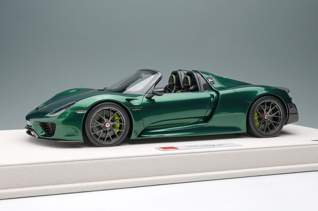 【お取り寄せ商品】 EIDOLON EML089D 1/18 Porsche 918 Spyder Weissach Package 2011 Racing Green Metallic Limited 80pcs