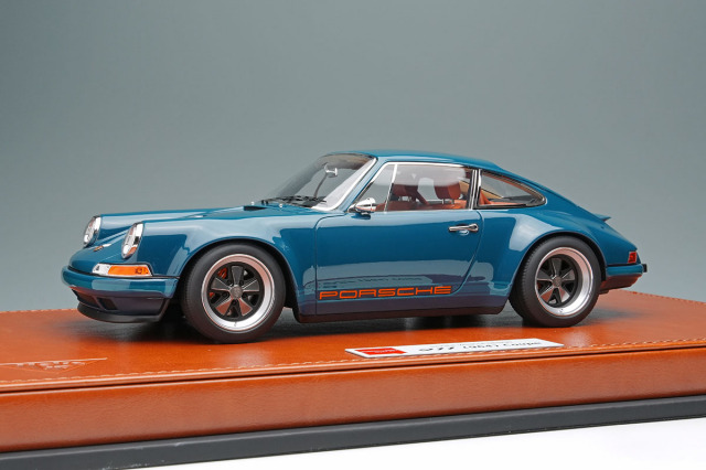 EIDOLON EML090G 1/18 Singer 911(964) Coupe Resistance Blue Limited 80pcs
