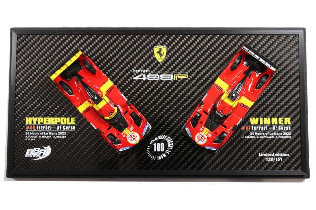 BBR EMPLM100 1/43 Ferrari 499P Le Mans 2023 car n.50 / 51 set Limited 151pcs