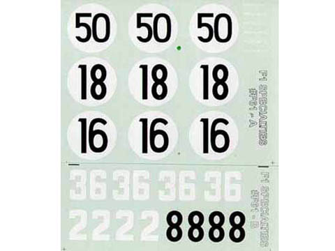 F1 Specialties F61 1/20 Ferrari 156 Shark Nose 1961 Decal for Revival 【メール便可】