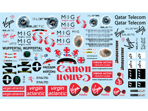 F'artefice Decal FE-0045 1/18 Brown GP BGP001 Decal 【メール便可】