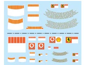 F'artefice Decal FM-0042 1/8、1/18 Ferrari F248 Driver Barcode Decal 【メール便可】