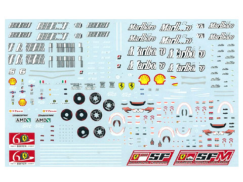 F'artefice Decal FM-0045 1/43 Ferrari F2007 Re-paint Decal for Mattel 【メール便可】