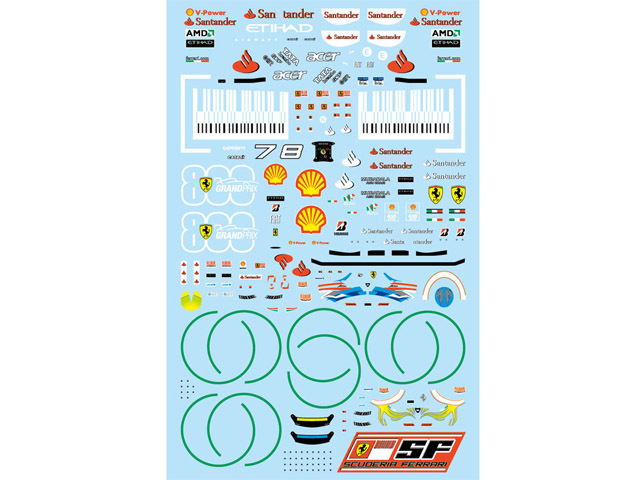 F'artefice Decal FM-0099 1/43 Ferrari F10 Re-paint Decal 【メール便可】