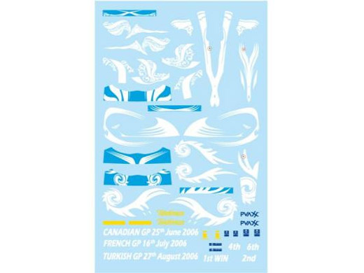F'artefice Decal FR-0009 1/43 Renault R26 Canada,France,Turkey GP Decal 【メール便可】