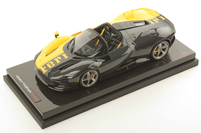 MR collection FE036SE6 1/18 Ferrari Daytona SP3 Giallo Modena / Shiny Carbon limited 99pcs